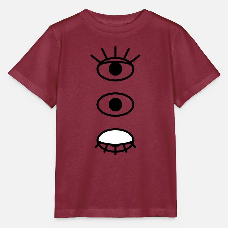 Eyes - Stanley/Stella MINI CREATOR Kids’ T-Shirt - burgundy