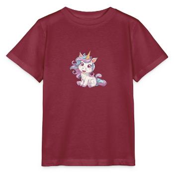 Rosi Regenbogen - Stanley/Stella Kinder T-Shirt MINI CREATOR  - Burgunderrot - Vorne - Kain (125cm)