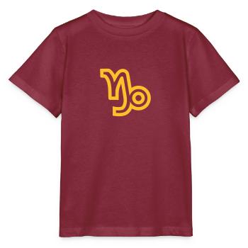 Capricorne - T-shirt bio MINI CREATOR Stanley/Stella Enfant - bordeaux - Devant - Kain (125cm)