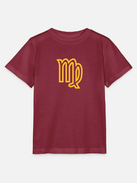 Jungfrau - Stanley/Stella Kinder T-Shirt MINI CREATOR - Burgunderrot