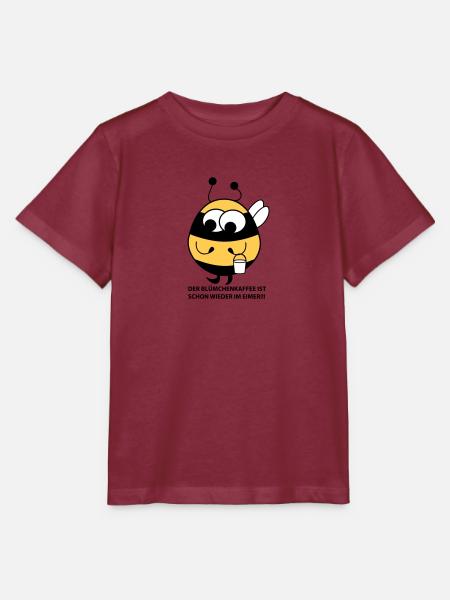 Biene mit Eimer - Stanley/Stella Kinder T-Shirt MINI CREATOR - Burgunderrot