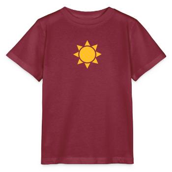 Sonne - Stanley/Stella Kinder T-Shirt MINI CREATOR  - Burgunderrot - Vorne - Kain (125cm)