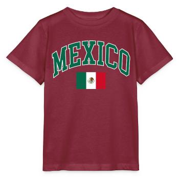 Mexique - T-shirt bio MINI CREATOR Stanley/Stella Enfant - bordeaux - Devant - Kain (125cm)