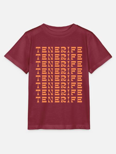 Teneriffas Rastermuster - Stanley/Stella Kinder T-Shirt MINI CREATOR - Burgunderrot