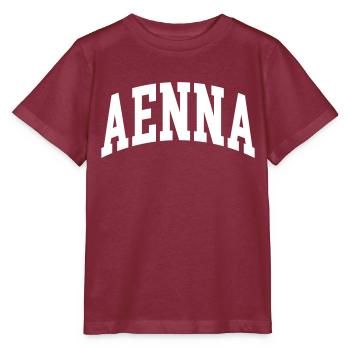 Aenna - Stanley/Stella Kinder T-Shirt MINI CREATOR  - Burgunderrot - Vorne - Kain (125cm)