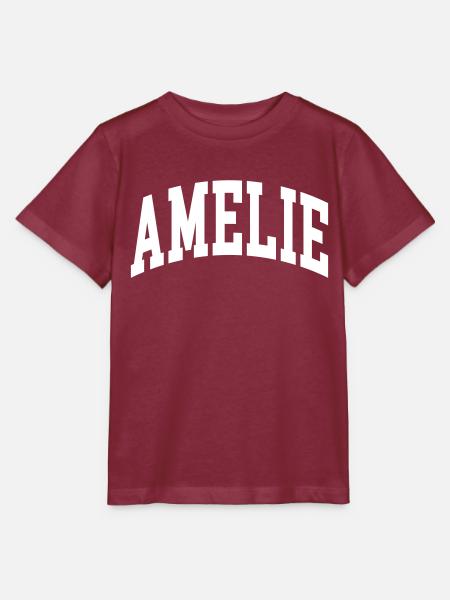 Amelie - Stanley/Stella Kinder T-Shirt MINI CREATOR  - Burgunderrot