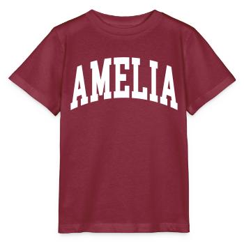 Amelia - Stanley/Stella Kinder T-Shirt MINI CREATOR  - Burgunderrot - Vorne - Kain (125cm)