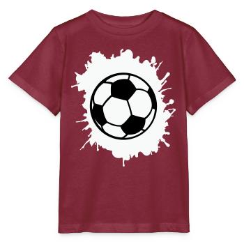 Soccer blobs - Stanley/Stella MINI CREATOR Kids’ T-Shirt - burgundy - Front - Kain (125cm)