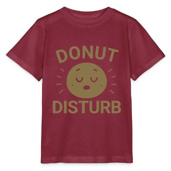 Donut Disturb - Stanley/Stella MINI CREATOR Kids’ T-Shirt - burgundy - Front - Kain (125cm)