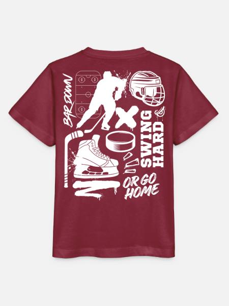 Swing Hard Hockey Modus - Stanley/Stella Kinder T-Shirt MINI CREATOR  - Burgunderrot