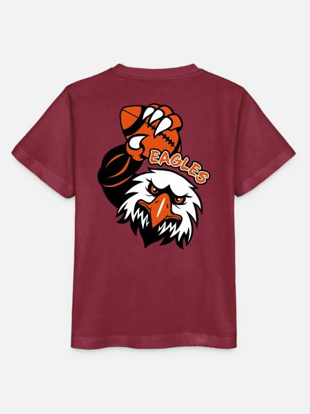 Eagles Rugby - Stanley/Stella Kinder T-Shirt MINI CREATOR  - Burgunderrot