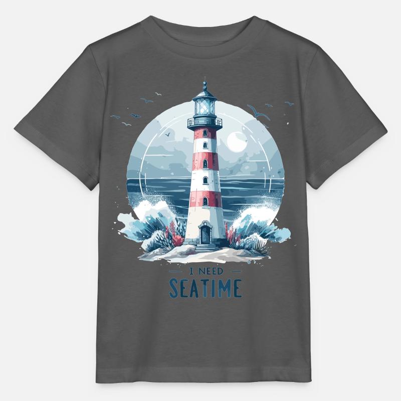 Ich brauche Meer Zeit Geschenk - Stanley/Stella Kinder T-Shirt MINI CREATOR  - Anthrazit