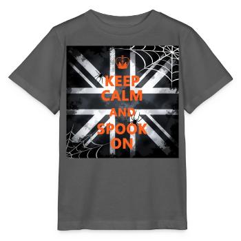 Keep Calm Spook On - Stanley/Stella MINI CREATOR Kids’ T-Shirt - anthracite - Front - Kain (125cm)