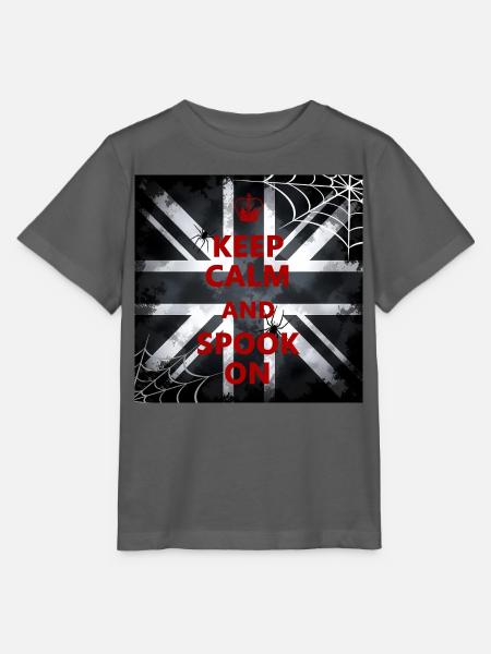 Keep Calm Spook Red - Stanley/Stella Kinder T-Shirt MINI CREATOR  - Anthrazit