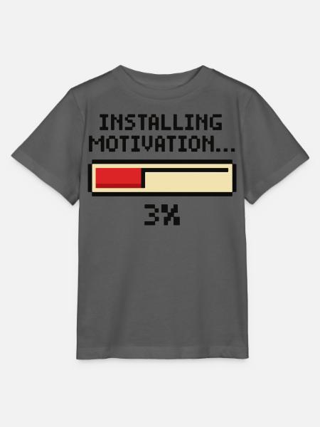 Installation von Motivation Progress - Stanley/Stella Kinder T-Shirt MINI CREATOR - Anthrazit