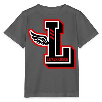 LEVERKUSEN 2026 - Stanley/Stella Kinder T-Shirt MINI CREATOR  - Anthrazit - Vorne - Kain (125cm)