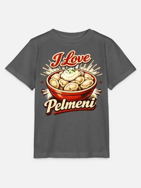 Retro I Love Pelmeni – Vintage Food Art - Stanley/Stella Kinder T-Shirt MINI CREATOR - Anthrazit
