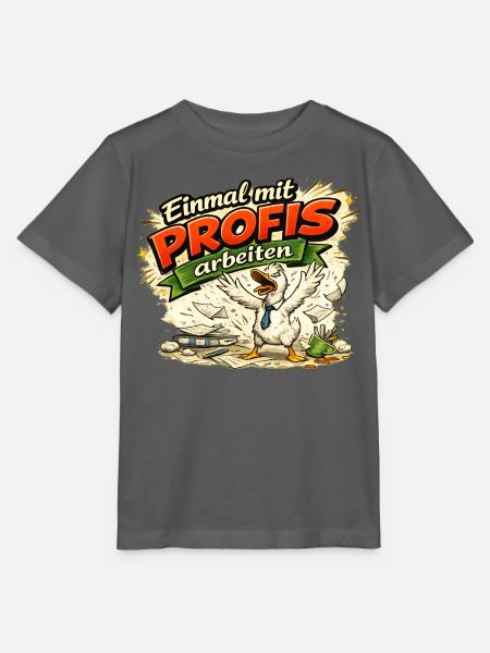 Einmal mit Profis arbeiten - Stanley/Stella Kinder T-Shirt MINI CREATOR  - Anthrazit