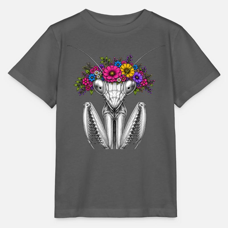 Blütenkranz Mantispin - Stanley/Stella Kinder T-Shirt MINI CREATOR  - Anthrazit