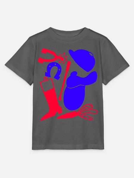 Fahrzubehör-Muster - Stanley/Stella Kinder T-Shirt MINI CREATOR - Anthrazit