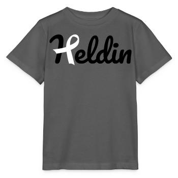 Heroine Cancer - Stanley/Stella MINI CREATOR Kids’ T-Shirt - anthracite - Front - Kain (125cm)