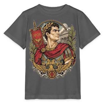 Römischer Kaiser - Stanley/Stella Kinder T-Shirt MINI CREATOR  - Anthrazit - Vorne - Kain (125cm)
