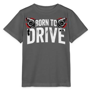 Geboren, um Turbo zu fahren - Stanley/Stella Kinder T-Shirt MINI CREATOR  - Anthrazit - Vorne - Kain (125cm)