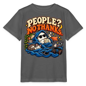 Leute? Nein, danke. | Lustiger Introvertierter - Stanley/Stella Kinder T-Shirt MINI CREATOR  - Anthrazit - Vorne - Kain (125cm)