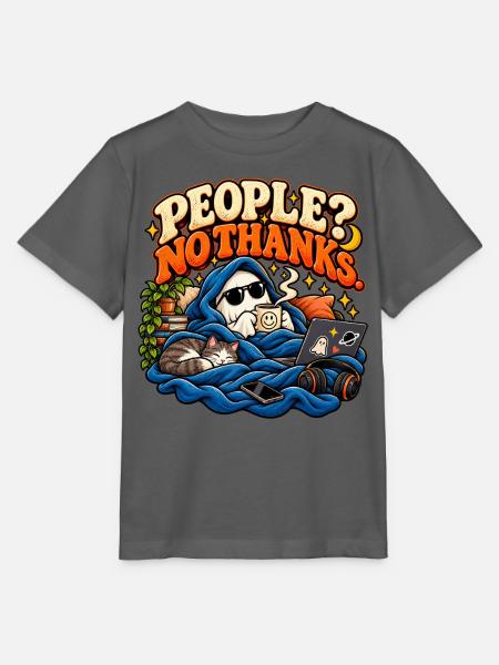 Leute? Nein, danke. | Lustiger Introvertierter - Stanley/Stella Kinder T-Shirt MINI CREATOR - Anthrazit