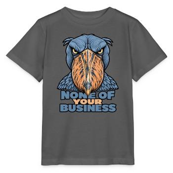 Shoebill – Geht dich nichts an - Stanley/Stella Kinder T-Shirt MINI CREATOR  - Anthrazit - Vorne - Kain (125cm)