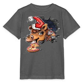 Bjarki und Dot - Lebkuchen - Stanley/Stella Kinder T-Shirt MINI CREATOR  - Anthrazit - Vorne - Kain (125cm)