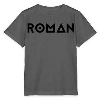 First name Roman - Stanley/Stella MINI CREATOR Kids’ T-Shirt - anthracite - Front - Kain (125cm)