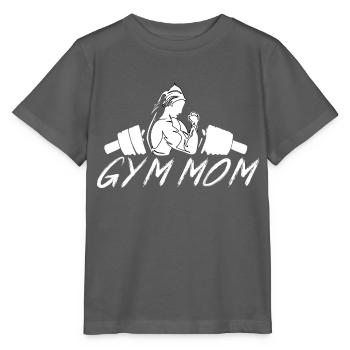 GYM TSHIRT FOR WOMEN, GYM MOM - Stanley/Stella MINI CREATOR Kids’ T-Shirt - anthracite - Front - Kain (125cm)