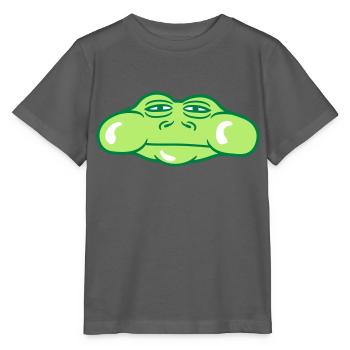 gesicht kopf kroete frosch quak amphibie comic car - Stanley/Stella Kinder T-Shirt MINI CREATOR  - Anthrazit - Vorne - Kain (125cm)