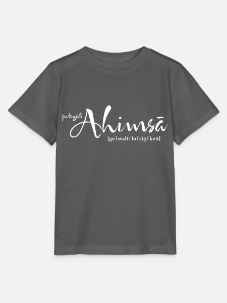 yoga ahimsa gewaltlosigkeit - Stanley/Stella Kinder T-Shirt MINI CREATOR - Anthrazit