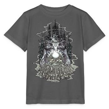 Sorcière Voyante du Manoir de l’Œil de Gobelin - T-shirt bio MINI CREATOR Stanley/Stella Enfant - charbon - Devant - Kain (125cm)