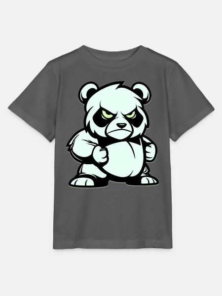 pandabär comic - Stanley/Stella Kinder T-Shirt MINI CREATOR  - Anthrazit