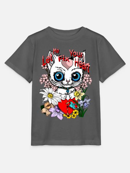 Heart repair - Stanley/Stella Kinder T-Shirt MINI CREATOR  - Anthrazit
