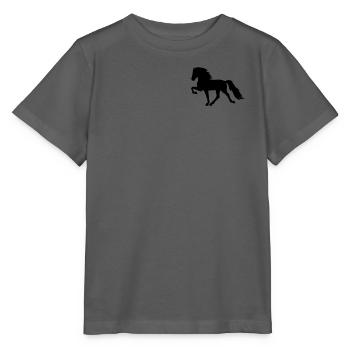 Tölter Cheval islandais - T-shirt bio MINI CREATOR Stanley/Stella Enfant - charbon - Devant - Kain (125cm)