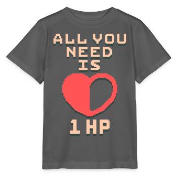 All You Need Is 1HP Pixel Art - Stanley/Stella MINI CREATOR Kids’ T-Shirt - anthracite - Front - Kain (125cm)