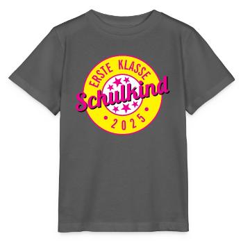 ERSTE KLASSE SCHULKIND 2025 - EINSCHULUNG 2025 - Stanley/Stella Kinder T-Shirt MINI CREATOR  - Anthrazit - Vorne - Kain (125cm)