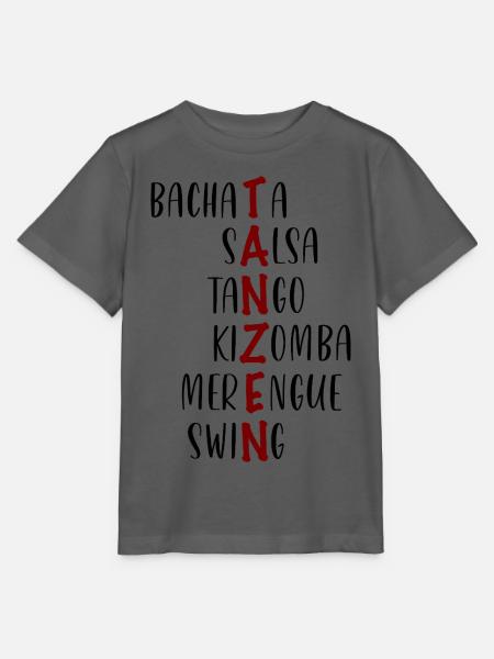 Tanzen Bachata Salsa Tango Kizomba Merengue Swing - Stanley/Stella Kinder T-Shirt MINI CREATOR  - Anthrazit