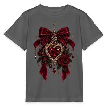Gothic Heart Dark Romance - Stanley/Stella Kinder T-Shirt MINI CREATOR  - Anthrazit - Vorne - Kain (125cm)
