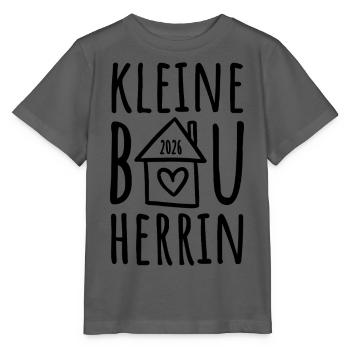 Kleine Bauherrin 2026 - Stanley/Stella Kinder T-Shirt MINI CREATOR  - Anthrazit - Vorne - Kain (125cm)