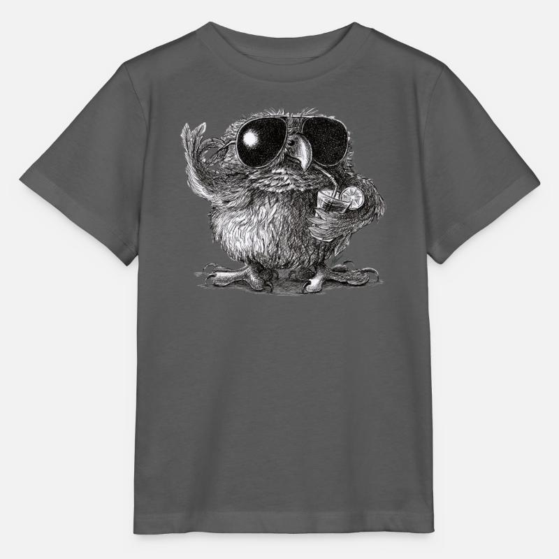 Chouette cool - T-shirt bio MINI CREATOR Stanley/Stella Enfant - charbon