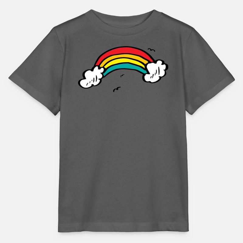 Lebendiger Regenbogenbogen - Stanley/Stella Kinder T-Shirt MINI CREATOR  - Anthrazit
