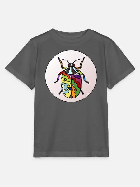 Lebender Regenbogenkäfer - Stanley/Stella Kinder T-Shirt MINI CREATOR - Anthrazit