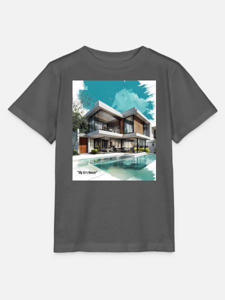 Ex' moderne Villa am Pool - Stanley/Stella Kinder T-Shirt MINI CREATOR - Anthrazit
