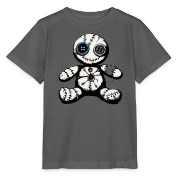 Voodoo Puppe  - Stanley/Stella Kinder T-Shirt MINI CREATOR  - Anthrazit - Vorne - Kain (125cm)