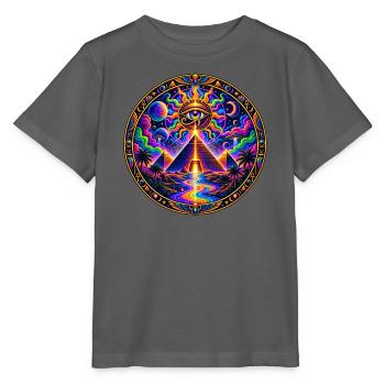 Pyramide - Stanley/Stella Kinder T-Shirt MINI CREATOR  - Anthrazit - Vorne - Kain (125cm)